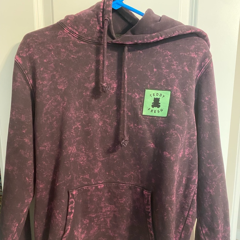 Teddy fresh purple tie dye hoodie